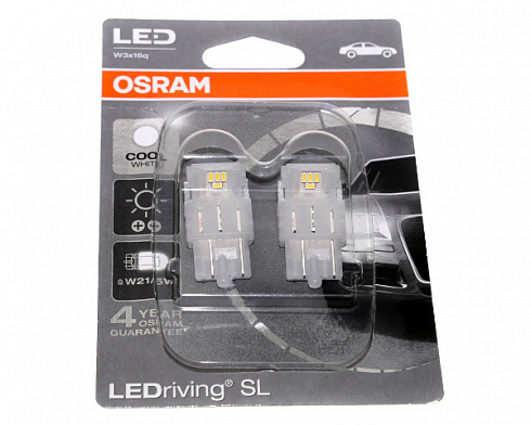 Диод 12V 21/5W 2-х конт.без цоколя белый (2 шт) OSRAM 7716CW-02B