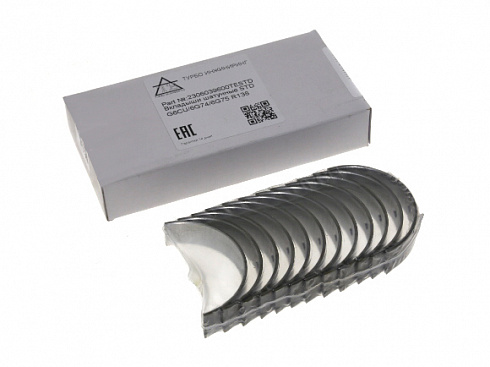 Вкладыши коленвала TURBO ENGINEERING 2306039600TESTD шатунные