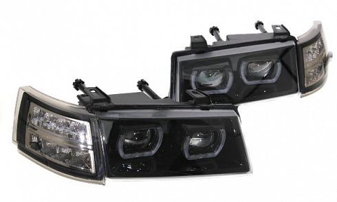 Фара 2110 4 BI-LED линзы BMW STYLE с ДХО (2шт)