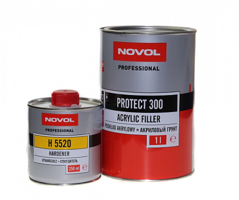 Грунт NOVOL MS 4+1 серый 1 л с отверд. PROTECT 300 (37011+35822)