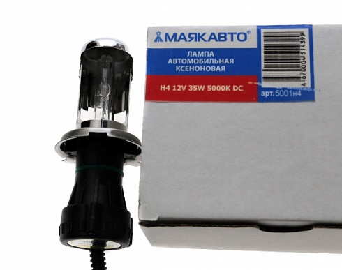 Лампа БИ-КСЕНОН МАЯК H-4 5000K 35W DC 5001н4