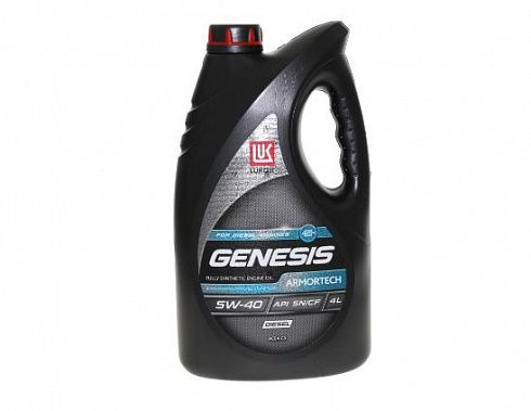 Масло мотор. ЛУКОЙЛ Genesis Armortech API SN/CF 5/40 4л синт. Diesel