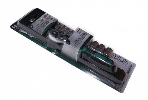 Набор головок СЕРВИС КЛЮЧ 11-пред. 1/4 76607 с трещоткой