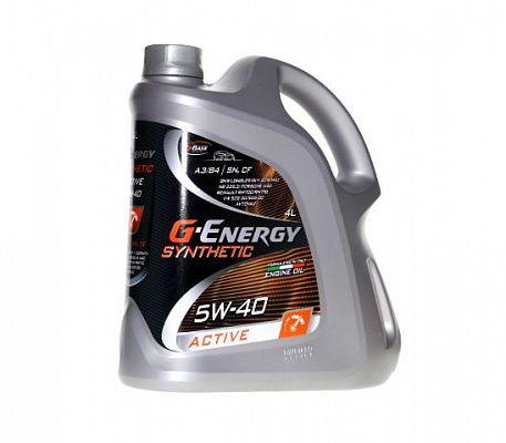 Масло мотор. G-ENERGY SYNTHETIC ACTIVE 5/40 4л синтетика