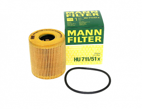 Фильтр масляный (элемент) MANN HU711/51X JAC