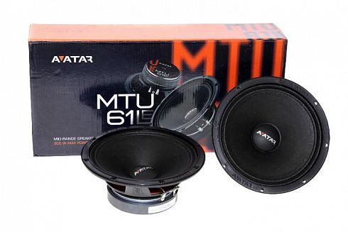 Динамики AVATAR MTU-61LE среднечистотные 300 W (d-16 см)
