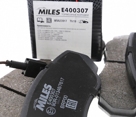 Колодки тормозные MILES E400307