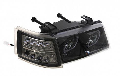 Фара 2110 4 BI-LED линзы BMW STYLE с ДХО (2шт)